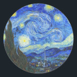 Adesivo Starry Night por Vincent van Gogh<br><div class="desc">Starry Night por Vincent van Gogh</div>
