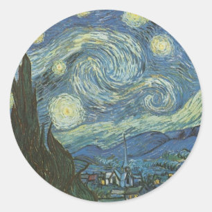 Adesivo Starry Night por Vincent Van Gogh