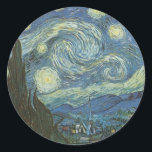 Adesivo Starry Night por Vincent Van Gogh<br><div class="desc">Vincent Van Gogh está na noite estelar. 1889 Óleo na Canvas. Museu de Arte Moderna,  Nova Iorque</div>