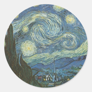 Adesivo Starry Night por Vincent Van Gogh