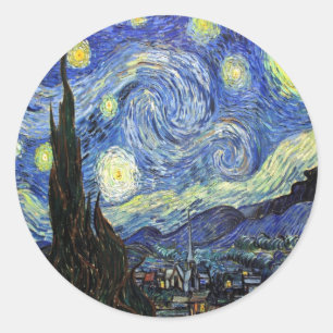 Adesivo Starry Night Por Vincent Van Gogh 1889