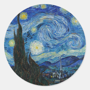 Adesivo Starry Night   Vincent van Gogh