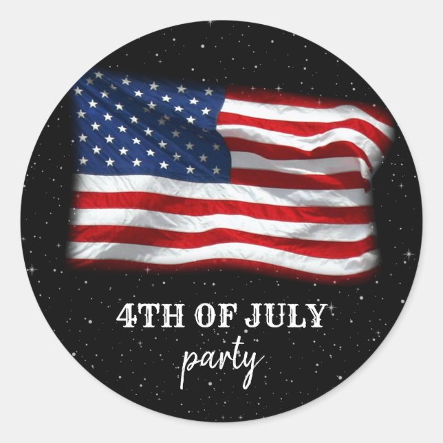 Adesivo Stars Stripes Bandeira Americana Patriótica 4º de  (Frente)