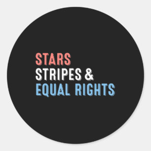 Adesivo Stars Stripes e Igualdade de Direitos 4 de julho
