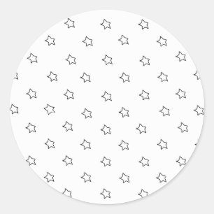 Adesivo Stars White Os Presentes Do Zazzle MUSEUM