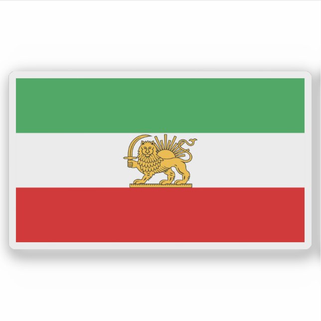 Adesivo State flag of Iran (1964–1980) (Frente)