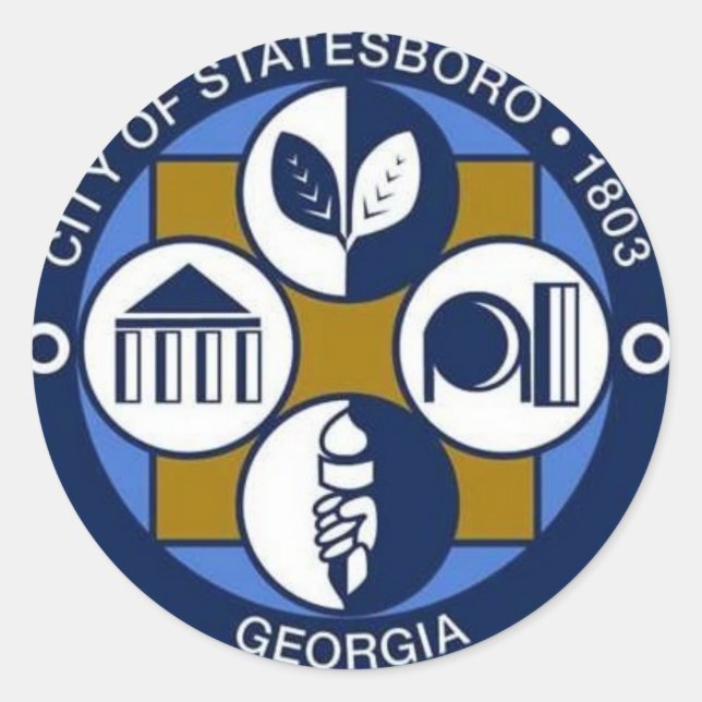 Adesivo Statesboro, Georgia Seal (Frente)