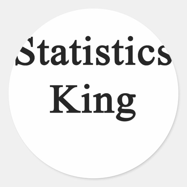 Adesivo Statistics King (Frente)