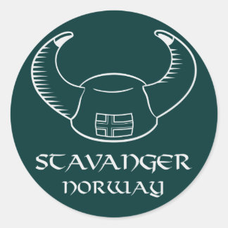 Adesivo Stavanger Norway Viking Hat