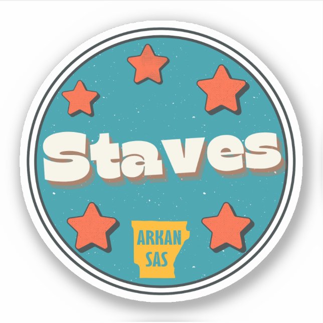Adesivo Staves, Arkansas Sticker (Frente)