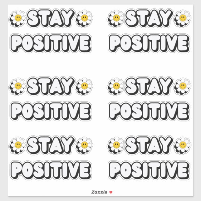 Adesivo Stay Positive (Folha)