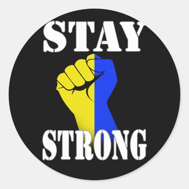 Adesivo Stay Strong - Ukraine  (Frente)