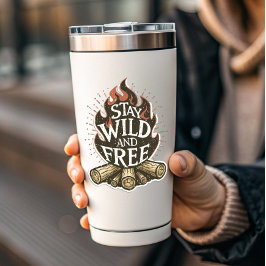 Adesivo Stay Wild & Free Fire Pit Sticker | Die-Cut