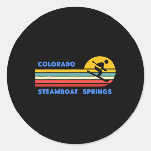 Adesivo Steamboat Springs Colorado Esqui Esquiador Ski Vin