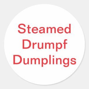 Adesivo Steamed Drumpf Dumplf Jeff Hankamer Artjunkhaus