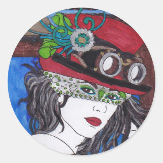 Adesivo Steampunk 09 Round Sticker