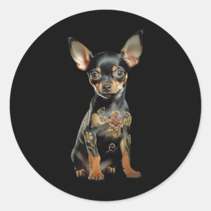 Adesivo Steampunk Chihuahua Ink Tat Art Tattoo Artista Pup