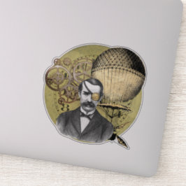 Adesivo Steampunk Gentleman Collage