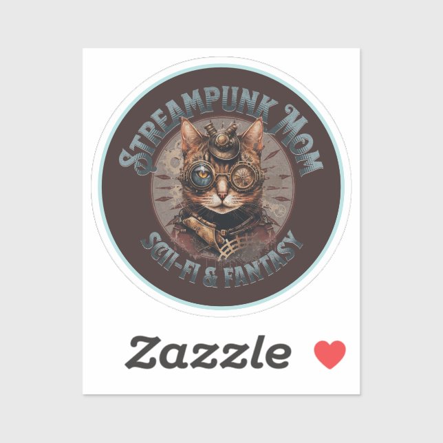 Adesivo Steampunk Mãe Cat (Folha)