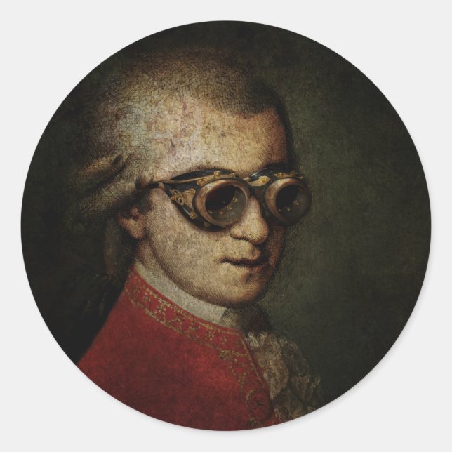 Adesivo Steampunk Mozart (Frente)