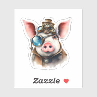 Adesivo Steampunk Pig