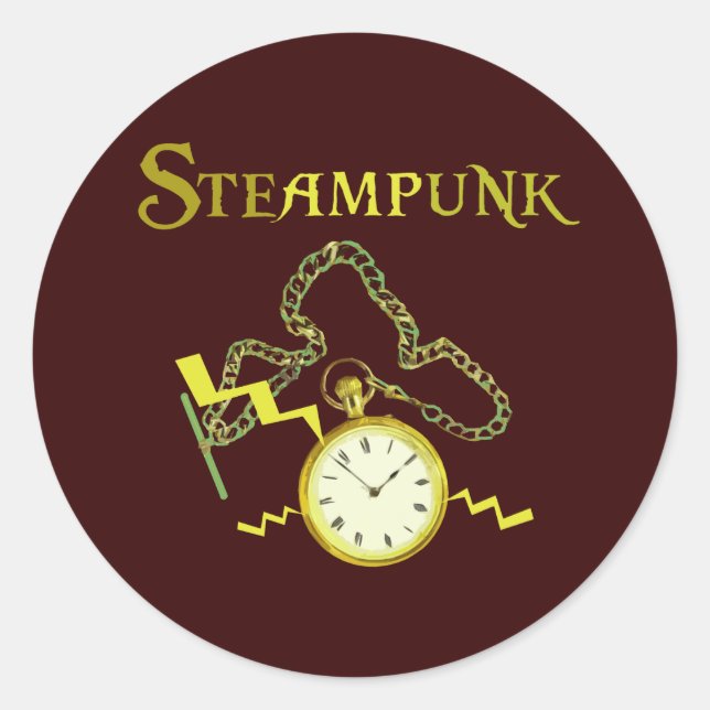 Adesivo Steampunk Pocketwatch (Frente)