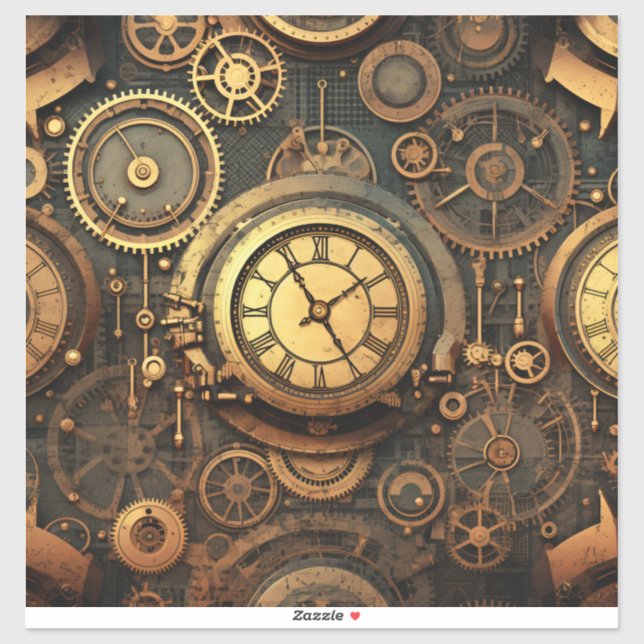Adesivo Steampunk Vinyl Sticker (Folha)