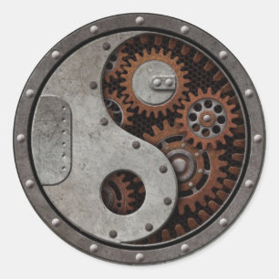 Adesivo Steampunk Yin Yang