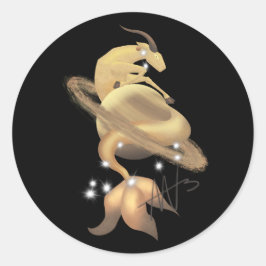 Adesivo Stellar Capricorn Saturn Zodiac