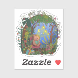 Adesivo Stella's Starry Storytime Hand desenhada por Tia