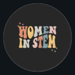 Adesivo Stem Steminist Science Female Engenheiro Tech<br><div class="desc">Inspirando e fortalecendo a diversidade de gêneros através de um design vibrante que representa a aliança entre profissionais,  engenheiros e tecnólogos do STEM femininos.</div>