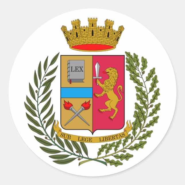 Adesivo Stemma della Polizia di Stato, Itália (Frente)