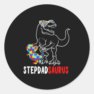 Adesivo Stepdadsaurus T Rex Dinossauro Conscientização do