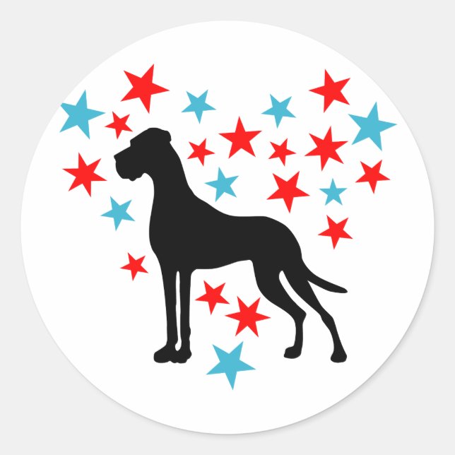 Adesivo Sternenherz Dogge (Frente)