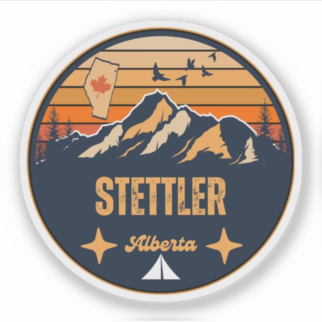Adesivo Stettler, Alberta (Frente)