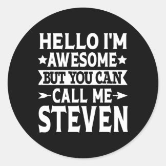 Adesivo Steven Hello, Sou Incrível Me Chame De Steven Firs
