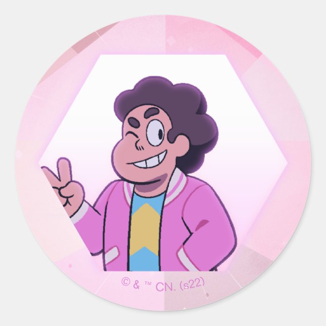 Adesivo Steven Universe | Retrato de diamante rosa (Frente)