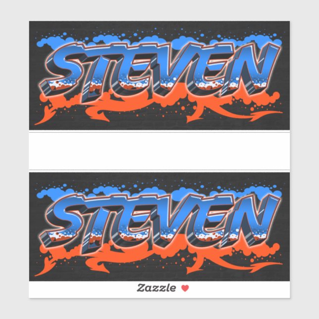 Adesivo Steven Vorname Name Graffiti Aufkleber Sticker (Folha)