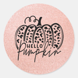 Adesivo Stic Redonda Rosa-Rosa Olá Pumpkin Queda Clássica 