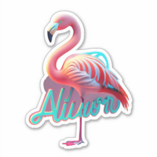 Adesivo Stick and Stand Out Flamingo Stickers for Decor