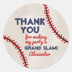 Adesivo Stick de Festa de aniversário de Baseball