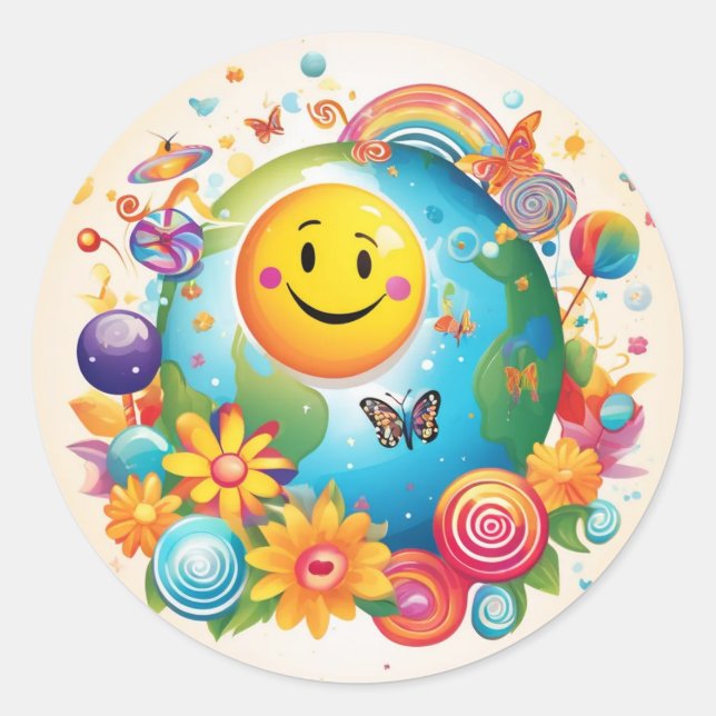 Adesivo Stick Feliz (Frente)