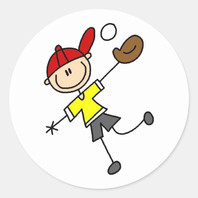 Adesivo Stick Figure Baseball Sticker (Frente)