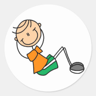 Adesivo Stick Figure Sit Ups Sticker