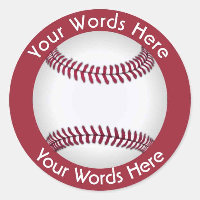 Adesivo Stick Personalizado Baseball (Frente)
