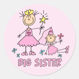 Adesivo Stick Princess Duo Big Sister