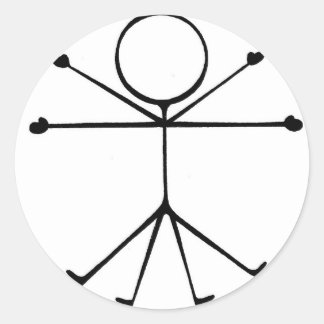 Adesivo Stick Vitruvian Man Sticker