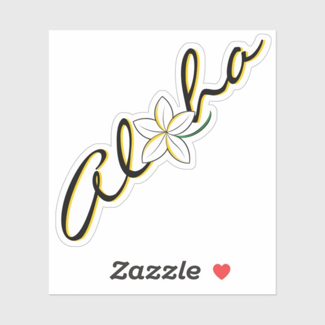 Adesivo Sticker - Aloha (Folha)