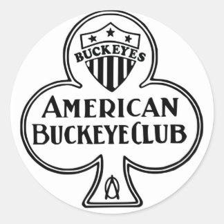Adesivo Sticker American Buckeye Club