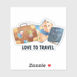 Adesivo Sticker - Amor ao Viagem